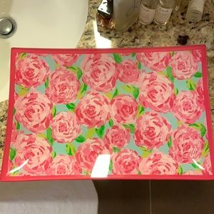 Lilly Pulitzer First Impressions Large Glass Tray